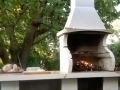 Zahradní krb Klínovec v provozu